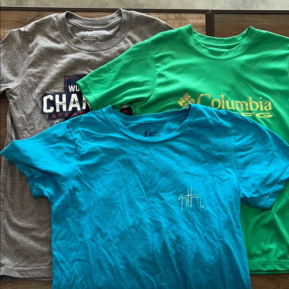 Columbia Green Short Sleeve Tee Casual Comfort